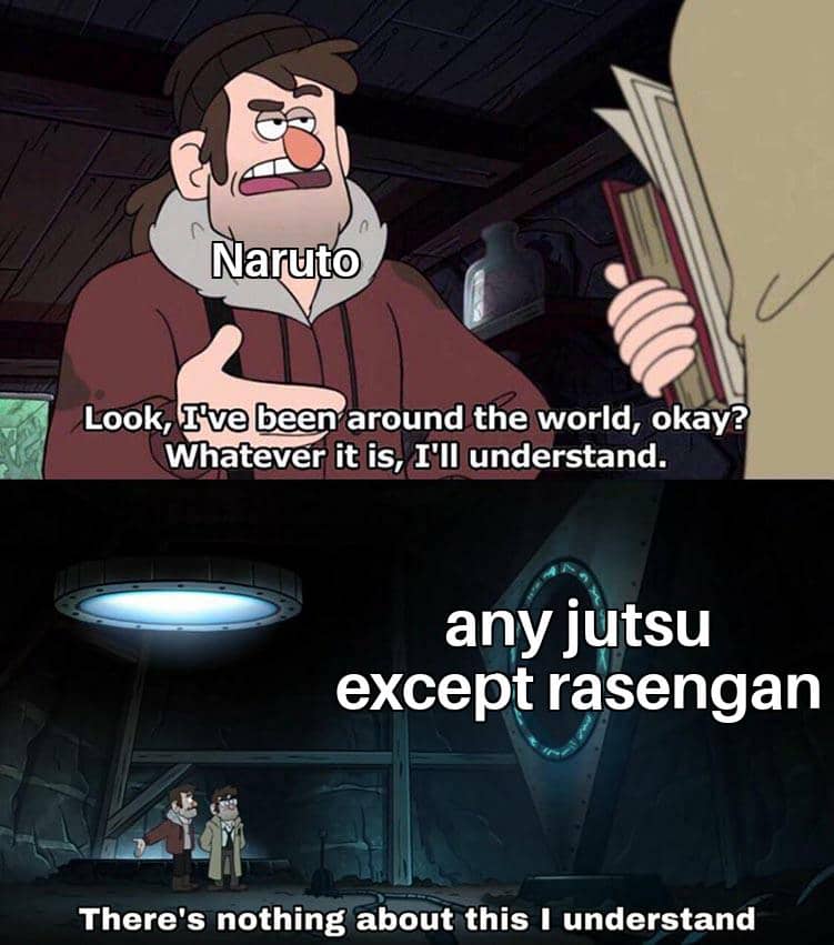 meme jurus ninja milik Naruto