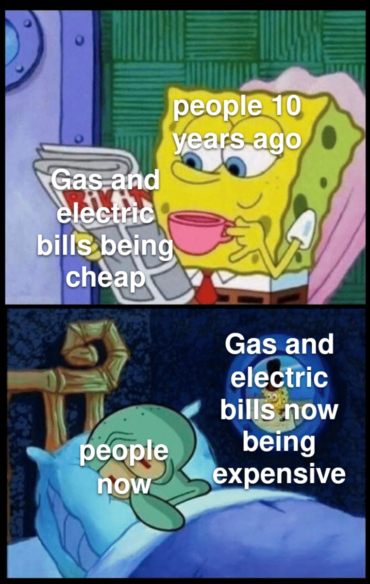 meme SpongeBob tentang tagihan