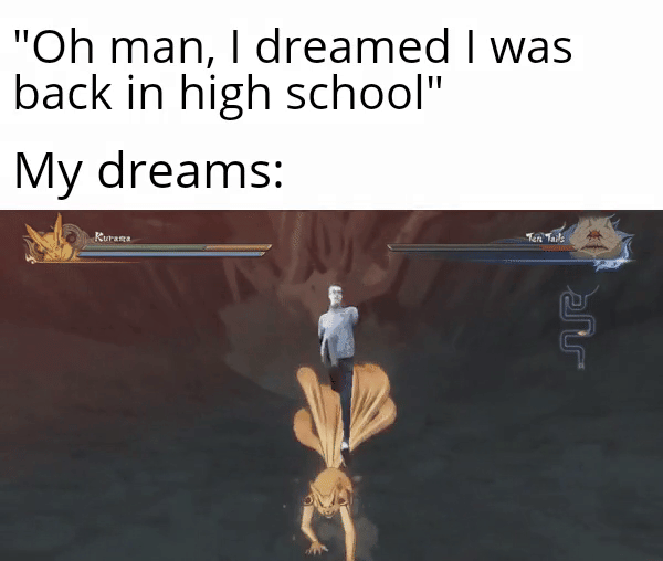 meme Naruto tentang mimpi buruk