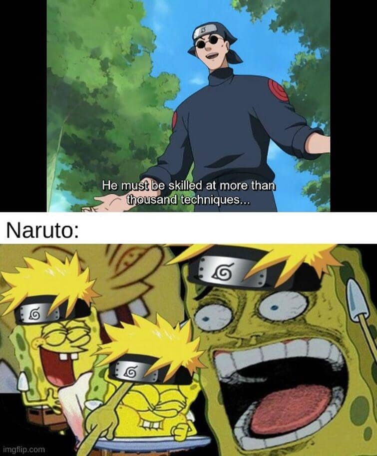 meme jurus ninja milik Naruto