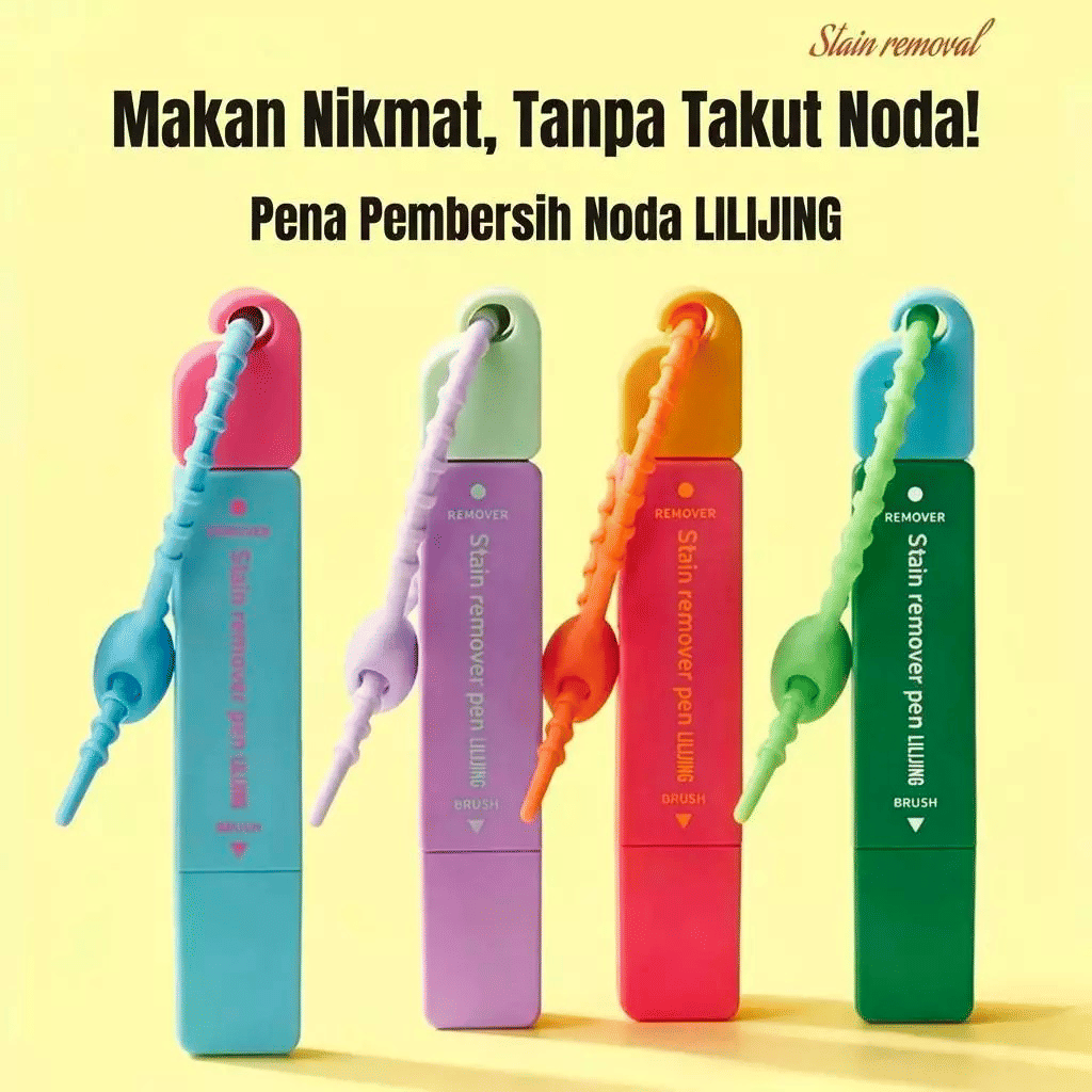 Portable Stain Remover Pen - Pena Ajaib Pembersih Instan Penghilang Noda Minyak Sambal Kopi Tanpa Bilas