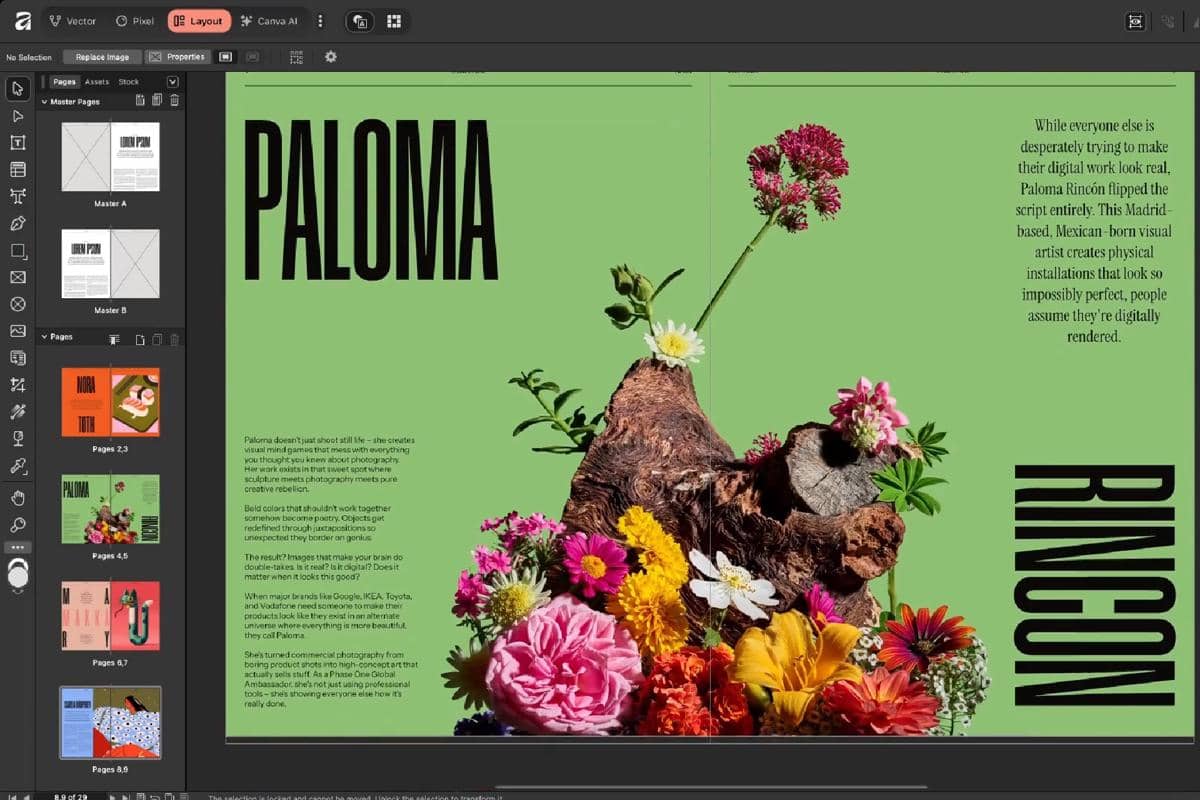 ilustrasi menggunakan software Affinity