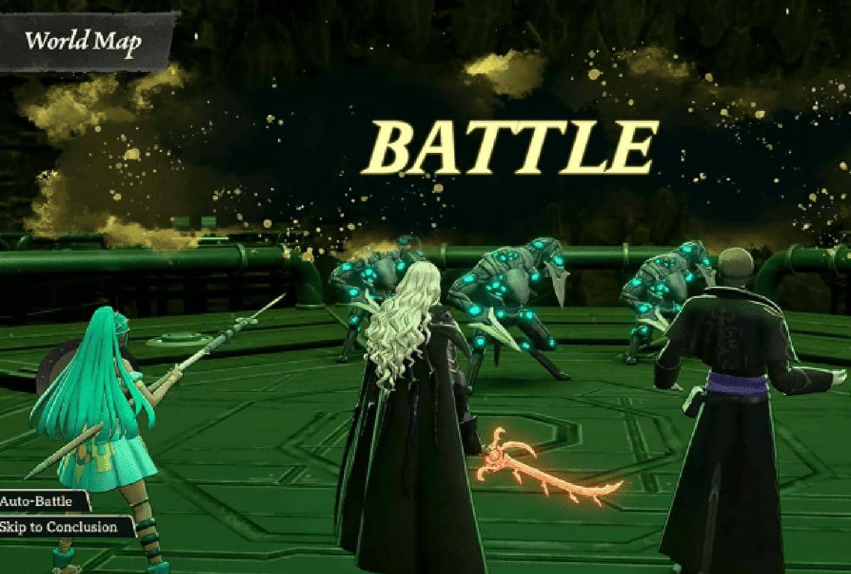 cuplikan mode kombat Clash di Fire Emblem: Fortune's Weave