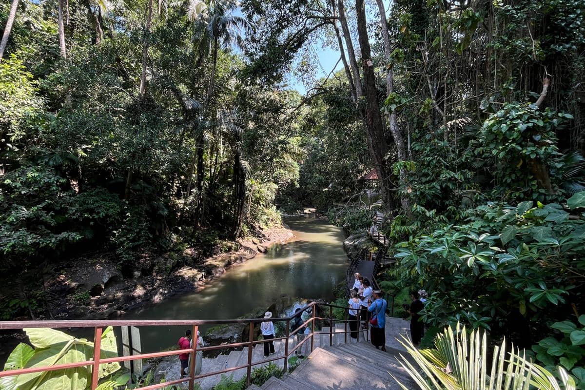 Tukad Petanu di tepi kawasan Kemenuh Monkey River (dok.pribadi/Natalia Indah)