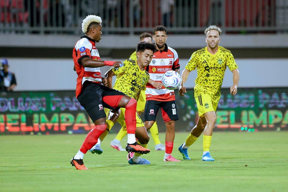 PSIM Jogja harus menelan kekalahan dari Madura United pada laga pekan ketiga BRI Super League 2026/2027. (Dokumentasi PSIM)