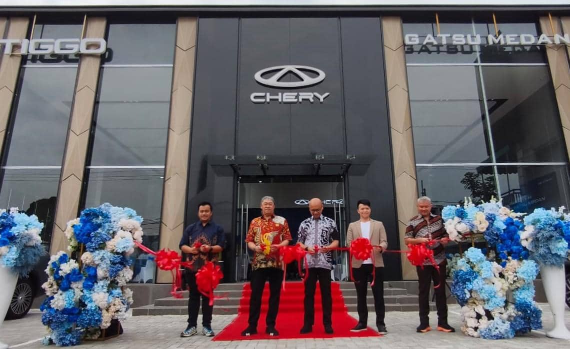 Chery Resmikan Diler Ke-82 di Medan, Perkuat Layanan 3S di Sumut