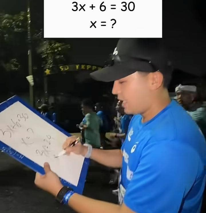 Jerome Polin kerjakan soal matematika sambil lari 10k