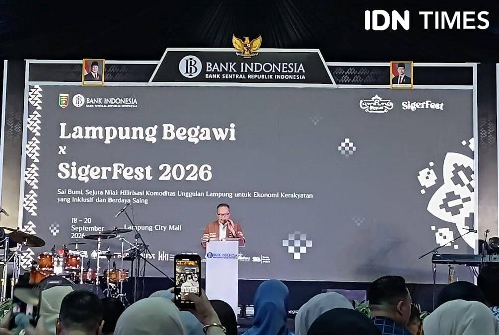 Closing ceremony Lampung Begawi x SigerFest 2026 di Lampung City Mall, Minggu (20/9/2026) malam. (IDN Times/Martin L Tobing).