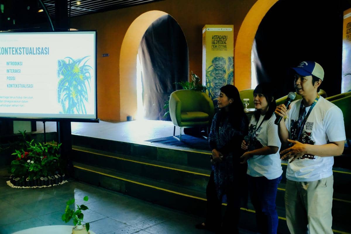 Suasana taklimat media penutupan Kotabaru Heritage Film Festival 2026 di Kota Yogyakarta pada Sabtu, 19 September 2026.