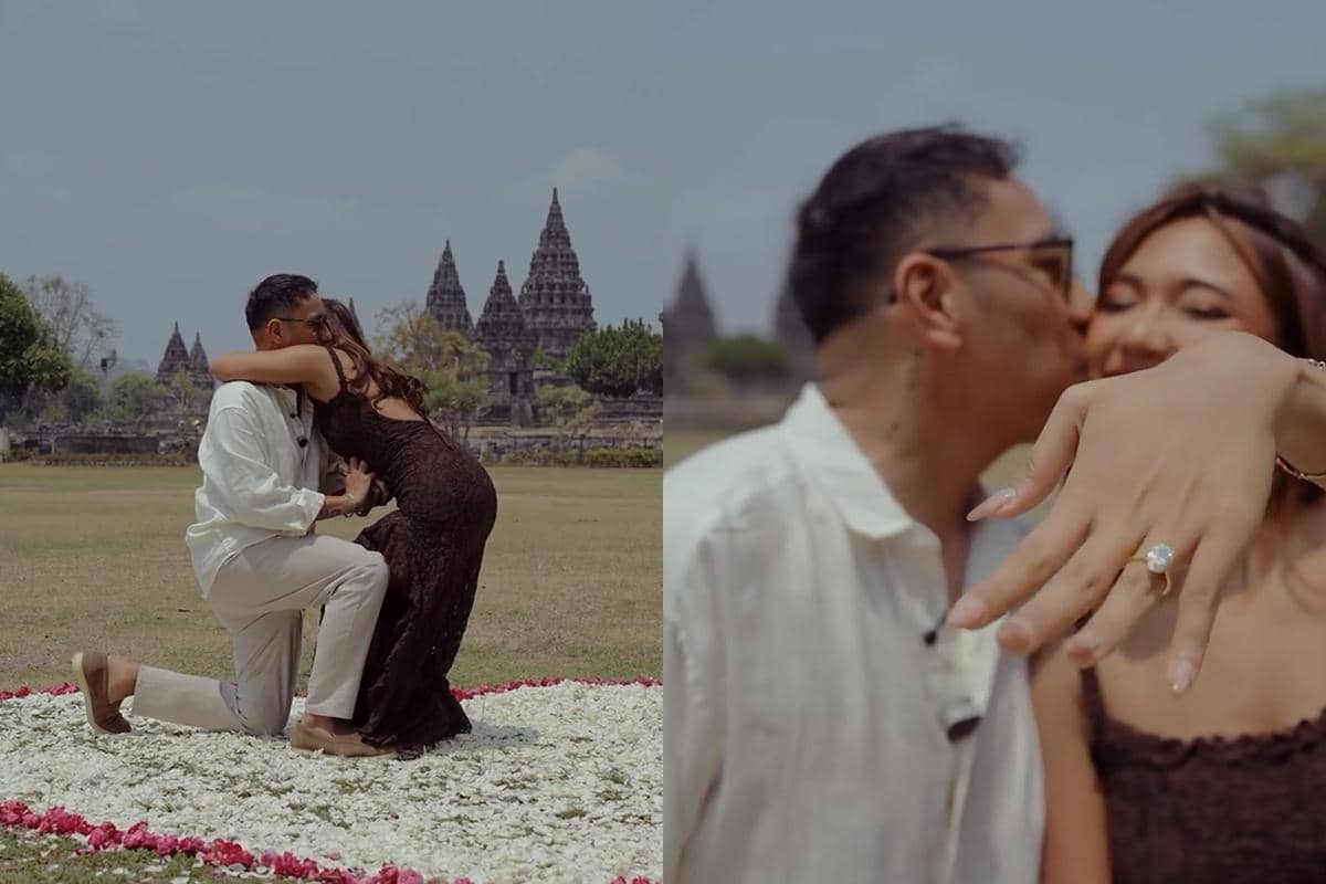 Marion Jola Dilamar Kekasih, Romantis di Candi Prambanan