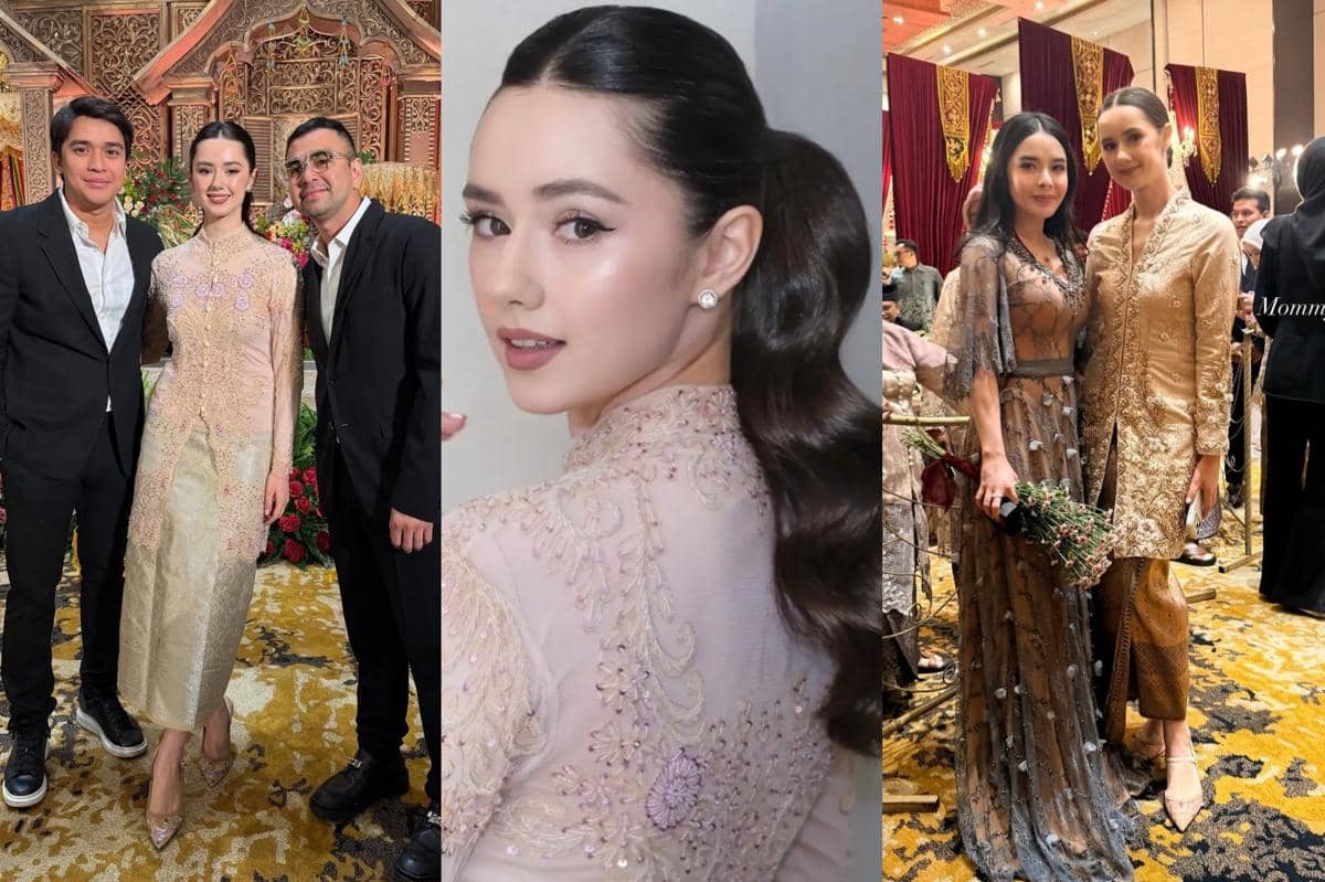 Ide Kebaya dan Makeup Vika Kolesnaya di Pernikahan Adik Olga Syahputra