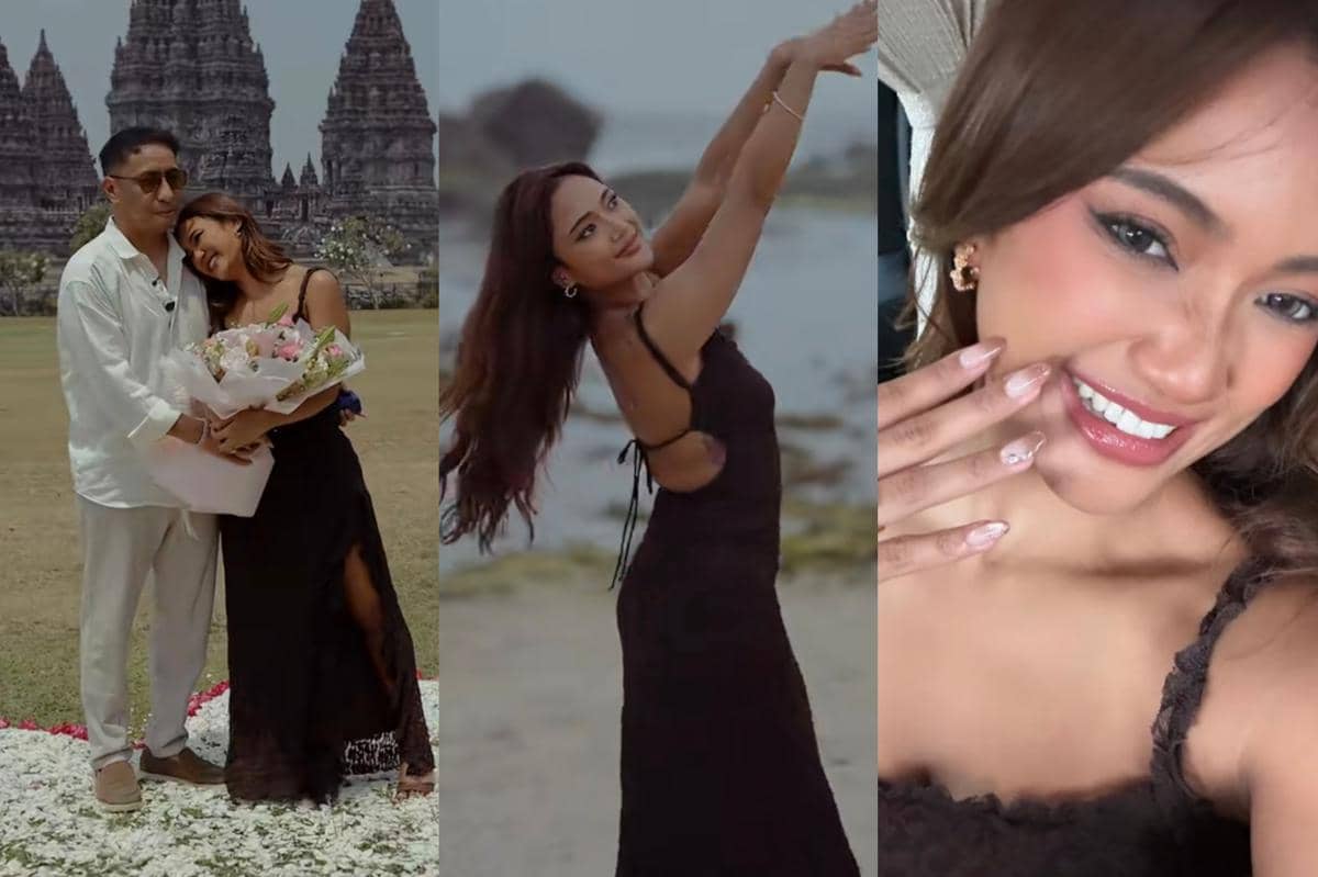 Inspirasi Look Marion Jola saat Dilamar Kekasih, Cincin Diamond Oval