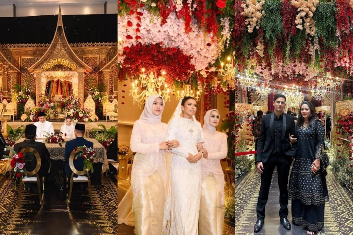 5 Ide Dekor Pernikahan Adik Olga Syahputra, Pelaminan Rumah Gadang