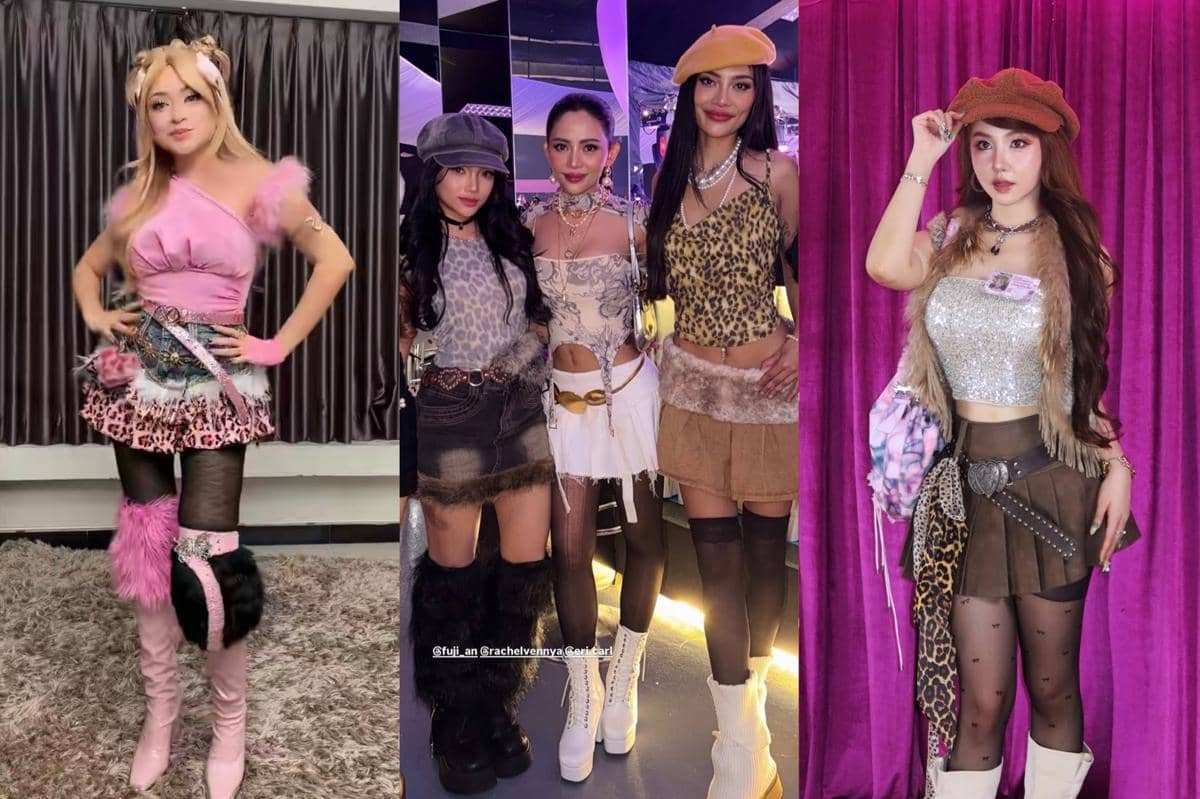 9 Gaya Tamu Undangan di Ultah Hanum Mega, Gyaru Y2K Style