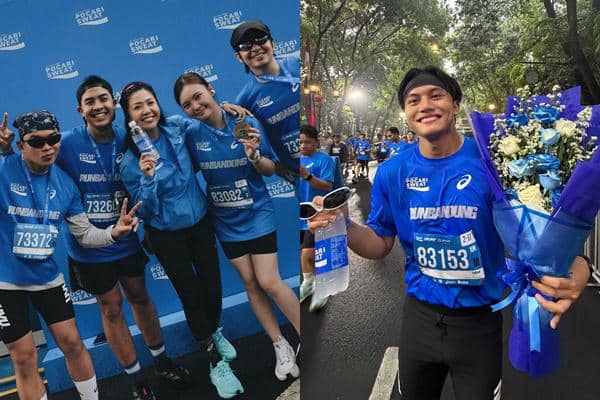 Potret Artis di Pocari Sweat Run Bandung 2026, Jerome Bawa Papan Tulis