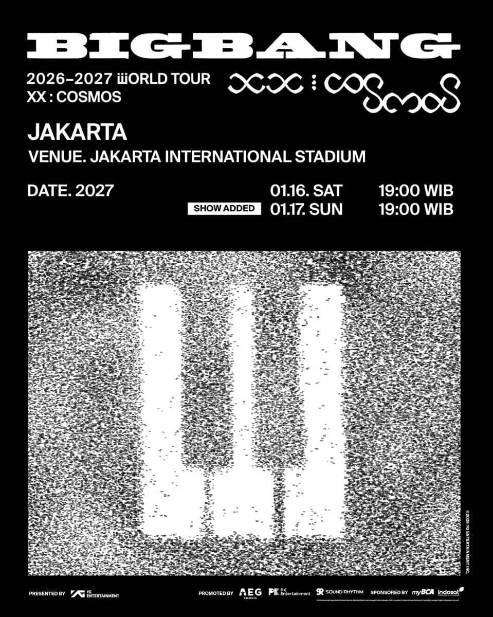 poster additional show konser BIGBANG Jakarta (x.com/PKEnt_ID)