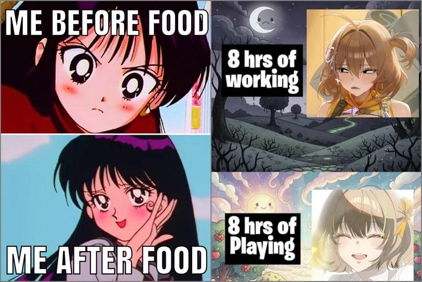 8 Meme Anime tentang Mood, Habis Makan Mood Langsung Bagus?