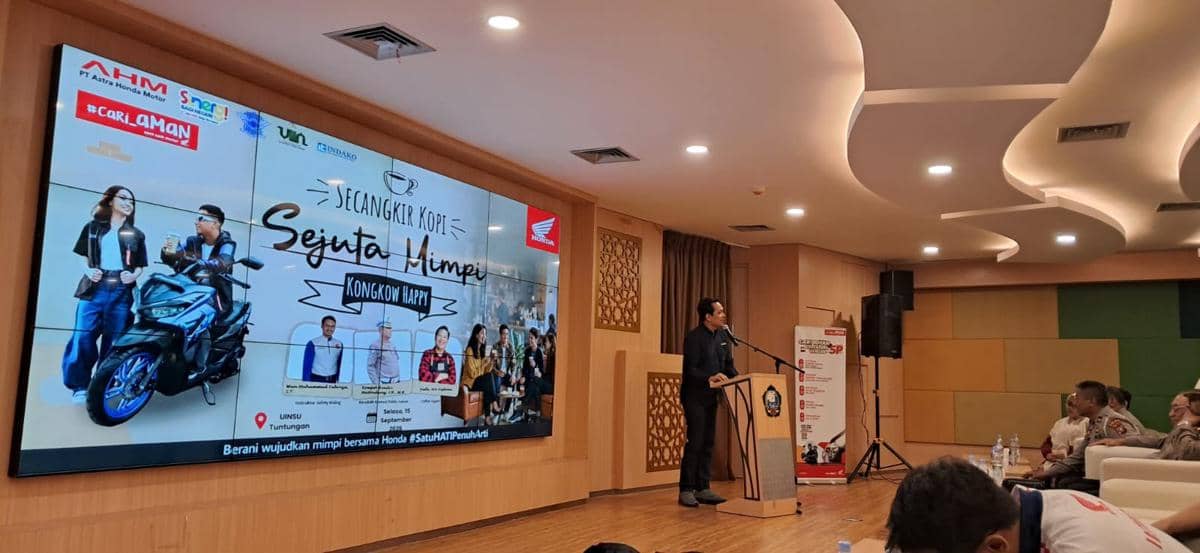 Ngopi Sambil Cari Aman, Indako Sapa Mahasiswa UIN Sumut