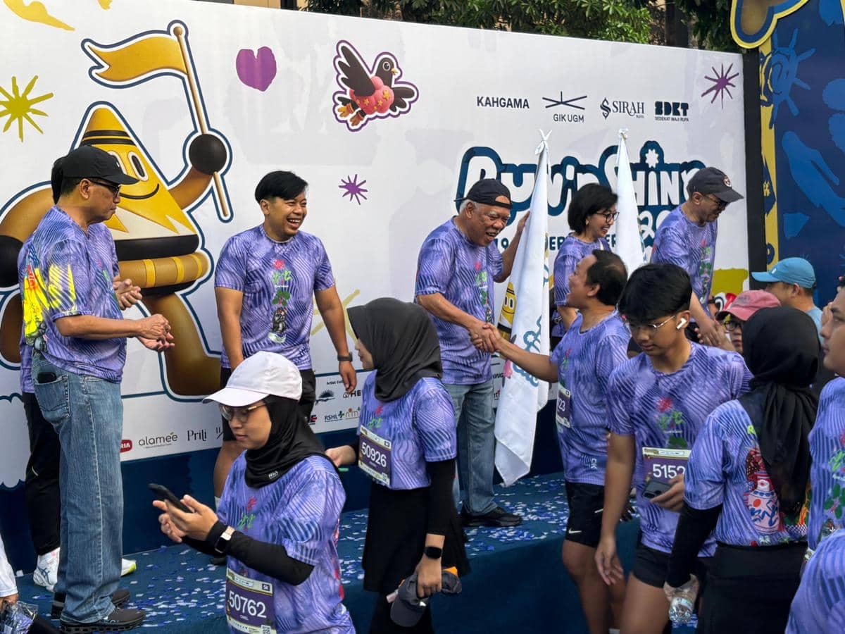 Run’n Shine di Gelanggang Inovasi dan Kreativitas Universitas Gadjah Mada (GIK UGM), Minggu (20/9/2026). (IDN Times/Herlambang Jati Kusumo)