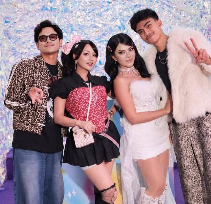 Nanda Arsyinta dan Ardya di pesta ultah Hanum Mega