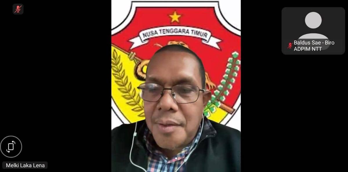 Gubernur NTT dalam pertemuan daring dengan Menteri PKP Maruarar Sirait. (Dok Biro Apim NTT)