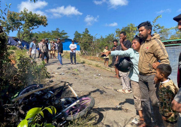 Kondisi lokasi bentrokan antarwarga di Manggarai. (Dok Polres Manggarai)