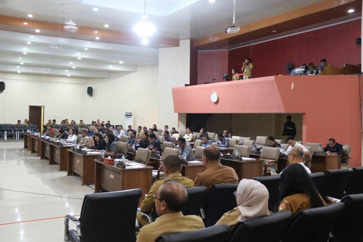 Suasana rapat paripurna anggaran perubahan APBD NTT 2026. (Dok Biro Apim NTT)