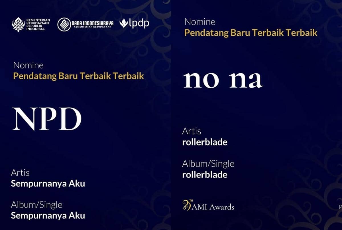 Daftar Nominasi AMI Awards 2026, no na dan NPD Bersaing di 2 Kategori