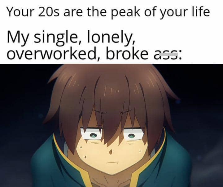 meme anime tentang masalah