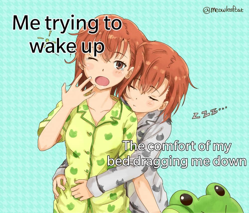 meme anime tentang kenyamanan