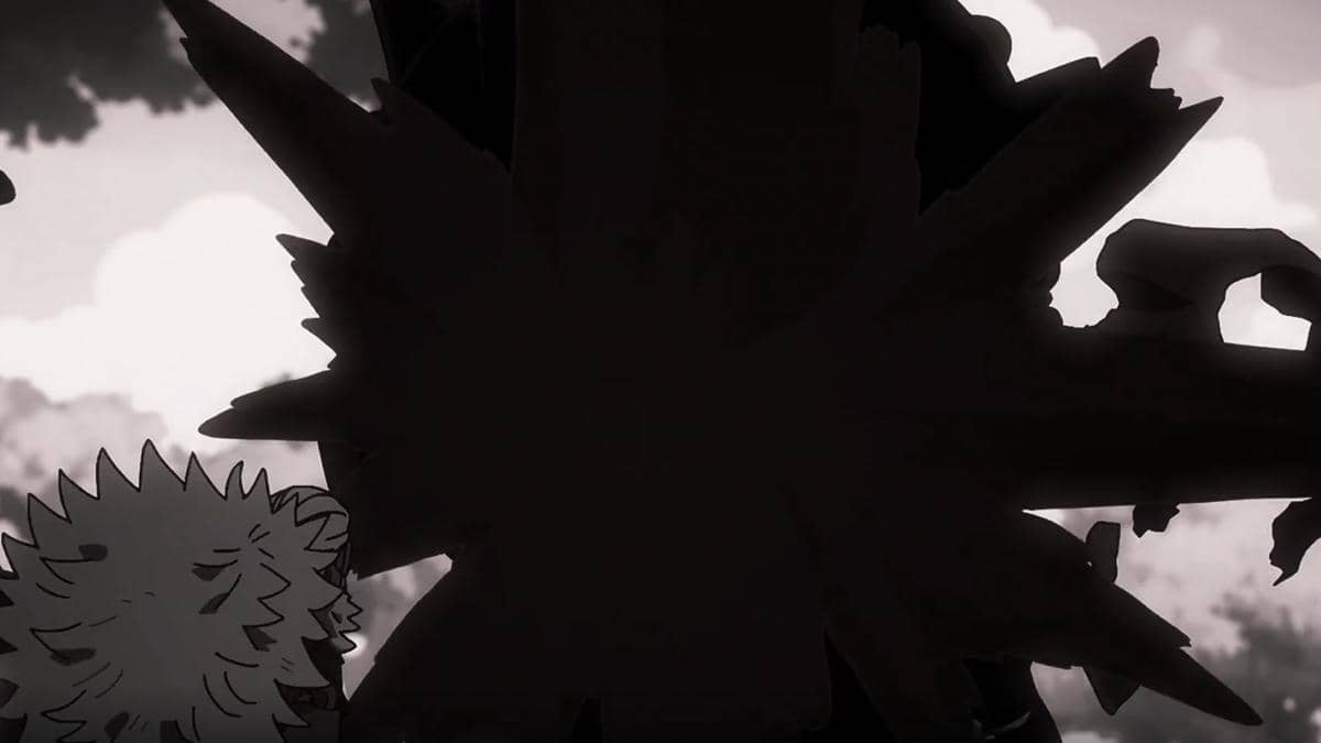 Adegan anime One Piece saat visi Kenbunshoku Haki Gaban memperlihatkan akhir tragis putranya dalam kilasan suram.