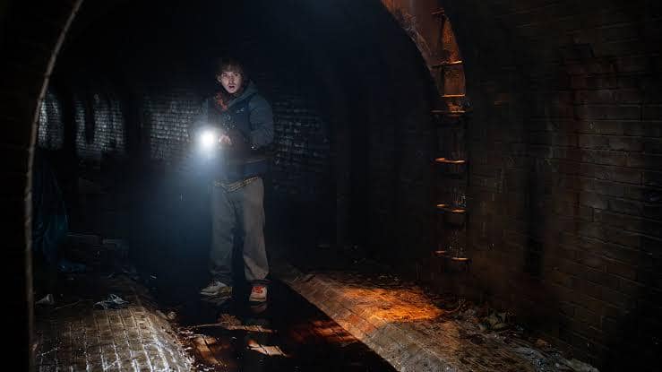 Cuplikan adegan dari film Resident Evil (2026) produksi Sony Pictures, sebagaimana tercantum pada keterangan gambar.