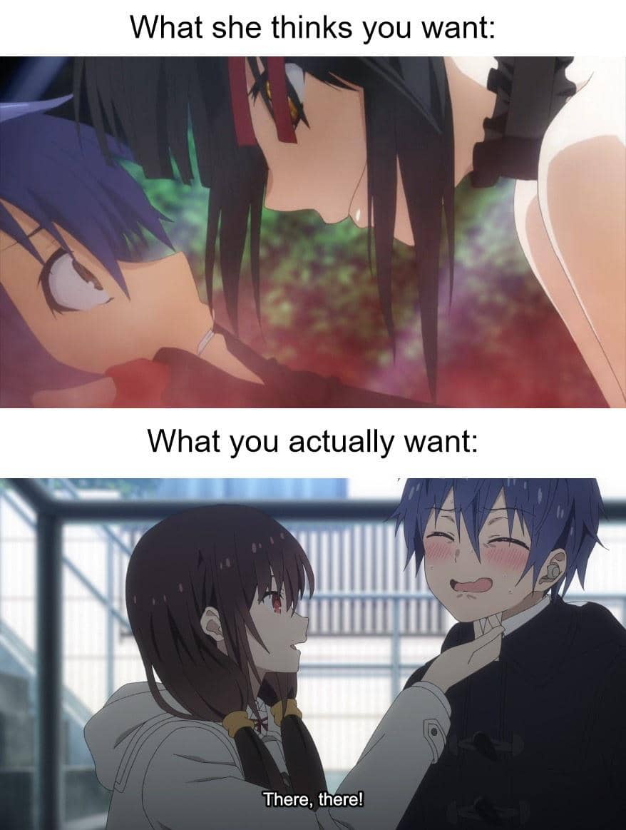 meme anime tentang kenyamanan
