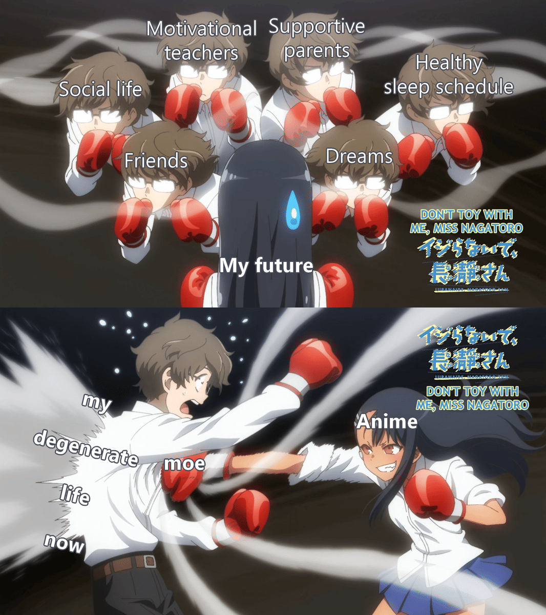 meme anime tentang masalah