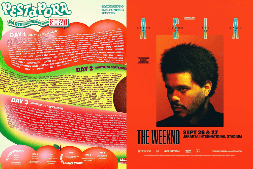 3 Event Akhir Pekan 26-27 September 2026, Ada Pespor dan The Weeeknd