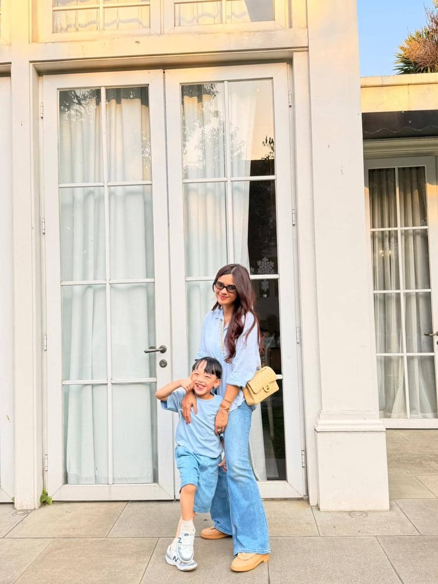 inspirasi OOTD ibu dan anak ala Audi Marissa