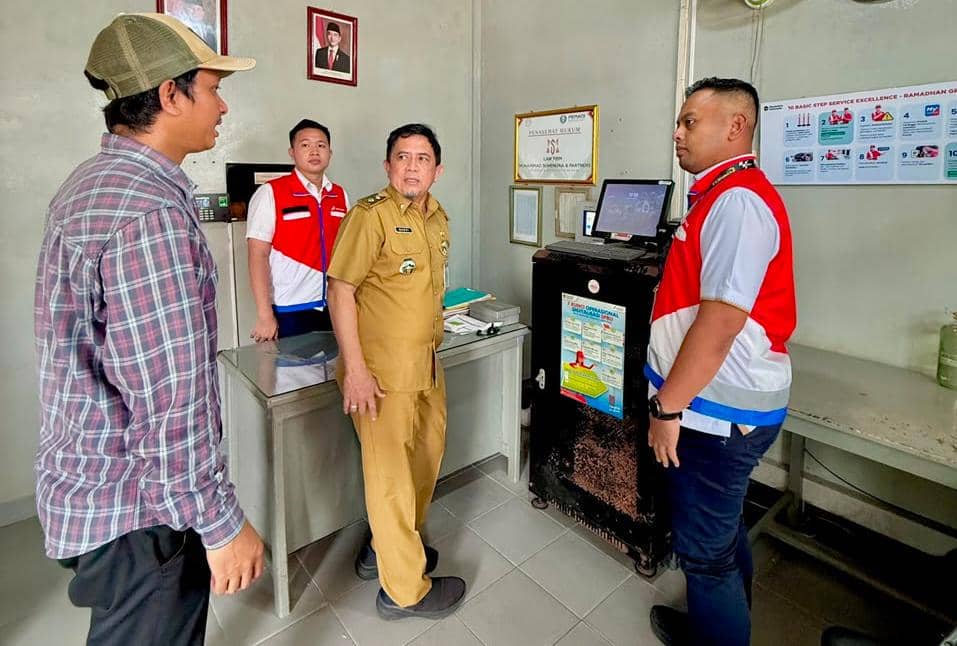 Penyaluran BBM di sejumlah SPBU di Kota Bandar Lampung dipantau tim gabungan, Senin (21/9/2026). (Dok. PPN Sumbagsel).