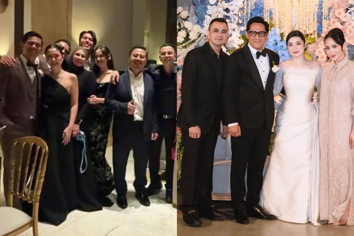 Gaya Kondangan Seleb di Resepsi Amanda Rigby dan Andre Taulany