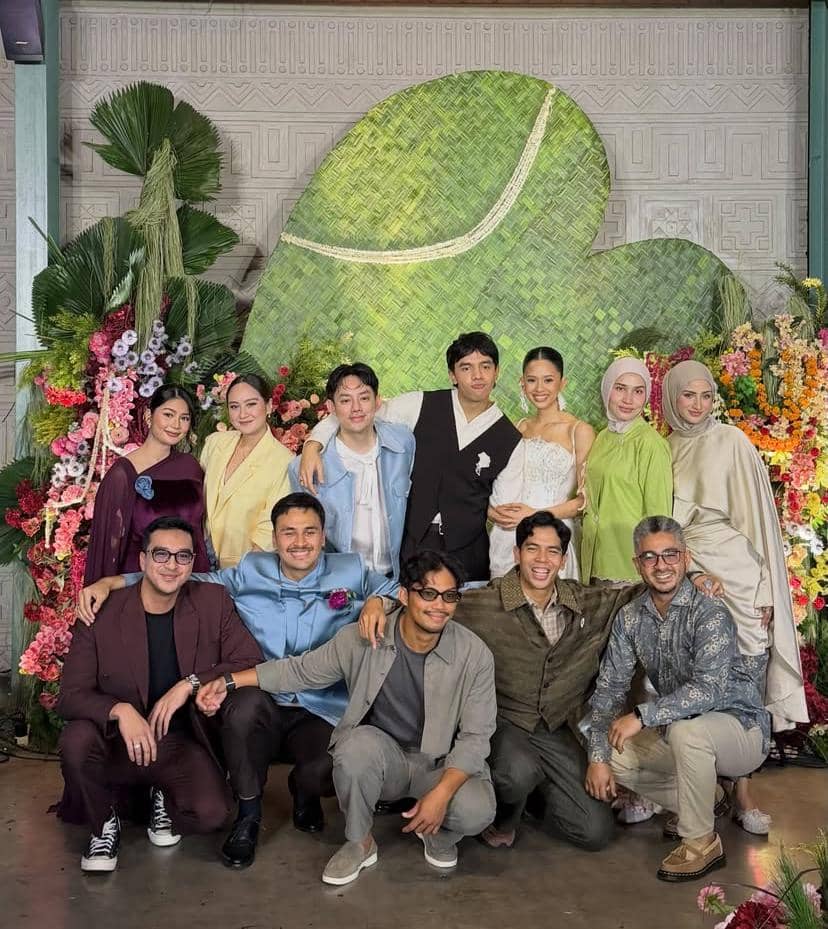Potret seorang artis menghadiri pernikahan Mario dan Lukita, diunggah melalui akun Instagram dwihandaanda.