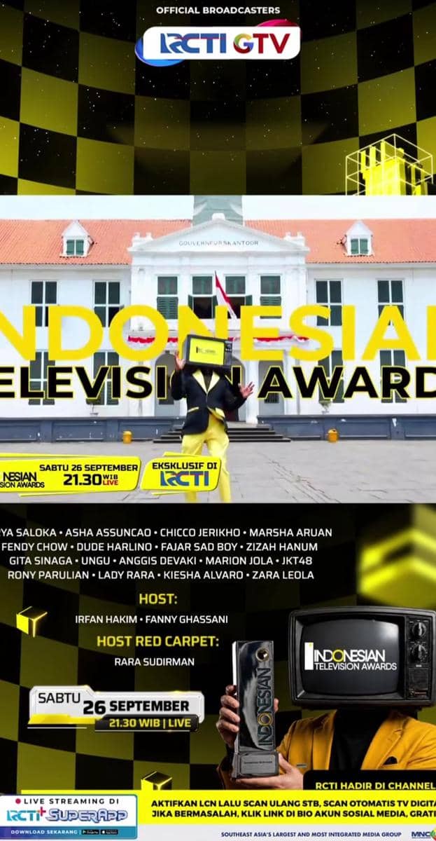 Materi promosi Indonesian Television Awards 2026 yang diunggah melalui akun Instagram Indonesian TV Awards.
