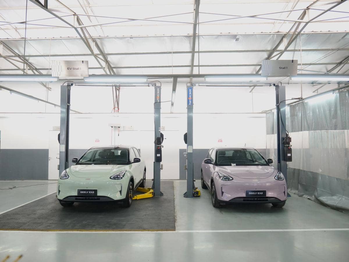 Salah satu diler Geely yang menjadi bagian dari jaringan 49 titik diler merek tersebut di Indonesia.