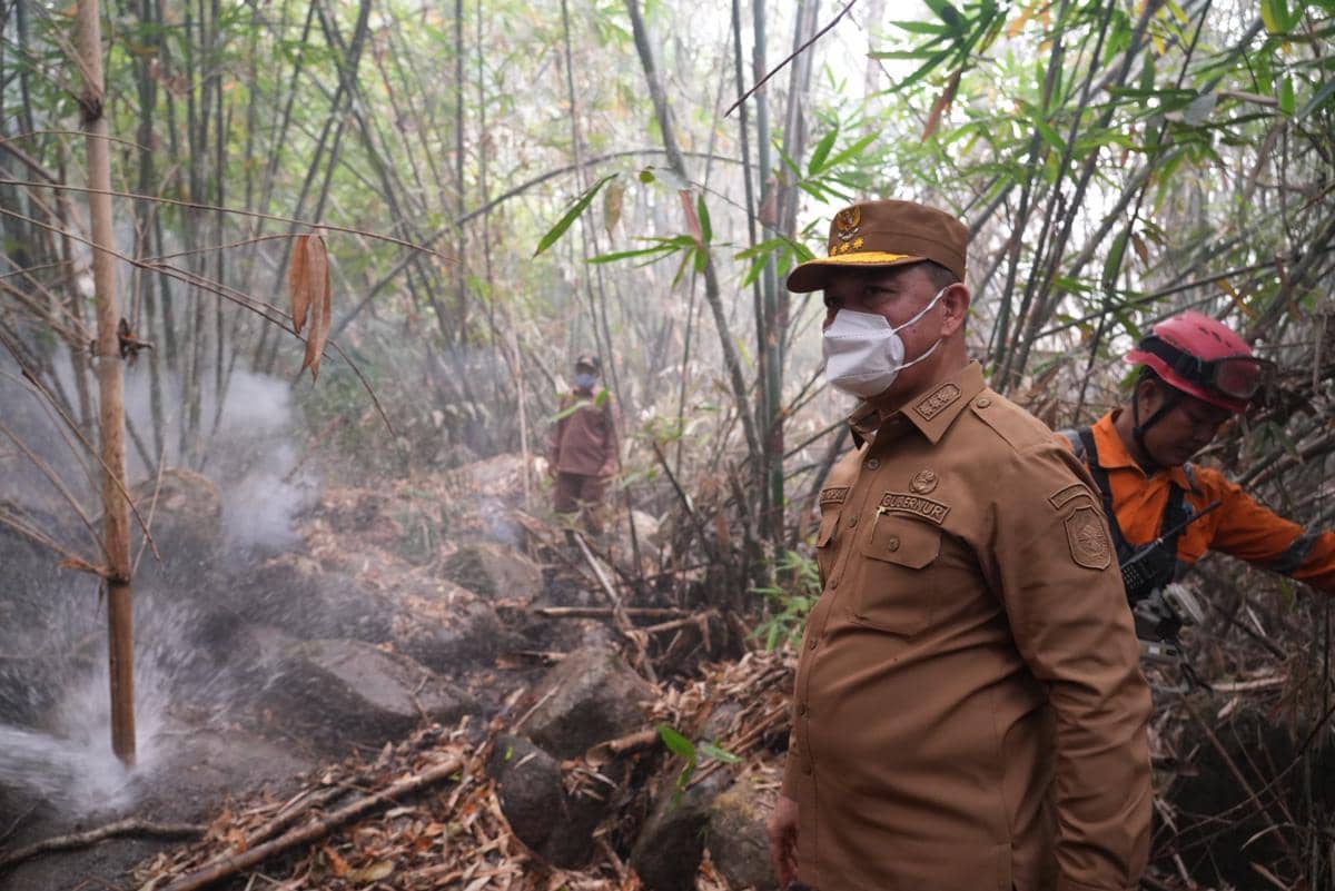 Api dan Asap Karhutla Bukit Peramas, Norsan Soroti Risiko bagi Lansia