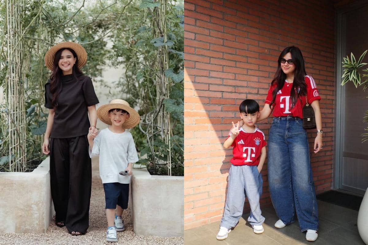7 Inspirasi OOTD Ibu dan Anak ala Audi Marissa, Modis Banget!