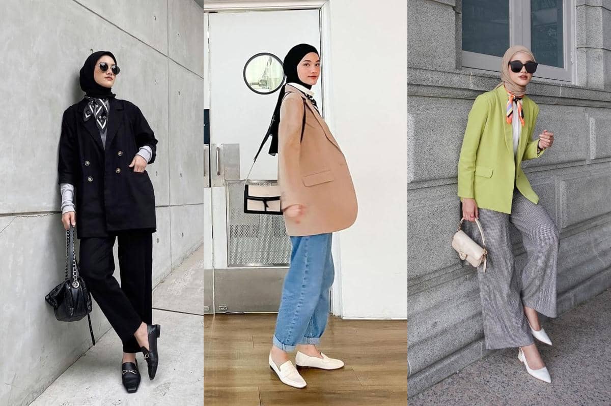 7 Ide Outfit Hijab dengan Blazer ala Rania Sukandari, Effortless!