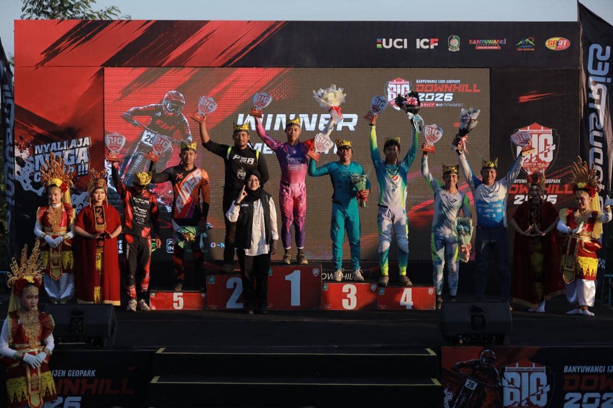 Ajang BIG Downhill 2026 yang telah tuntas dilaksanakan di kawasan Ijen Geopark, Banyuwangi, pada 2026.