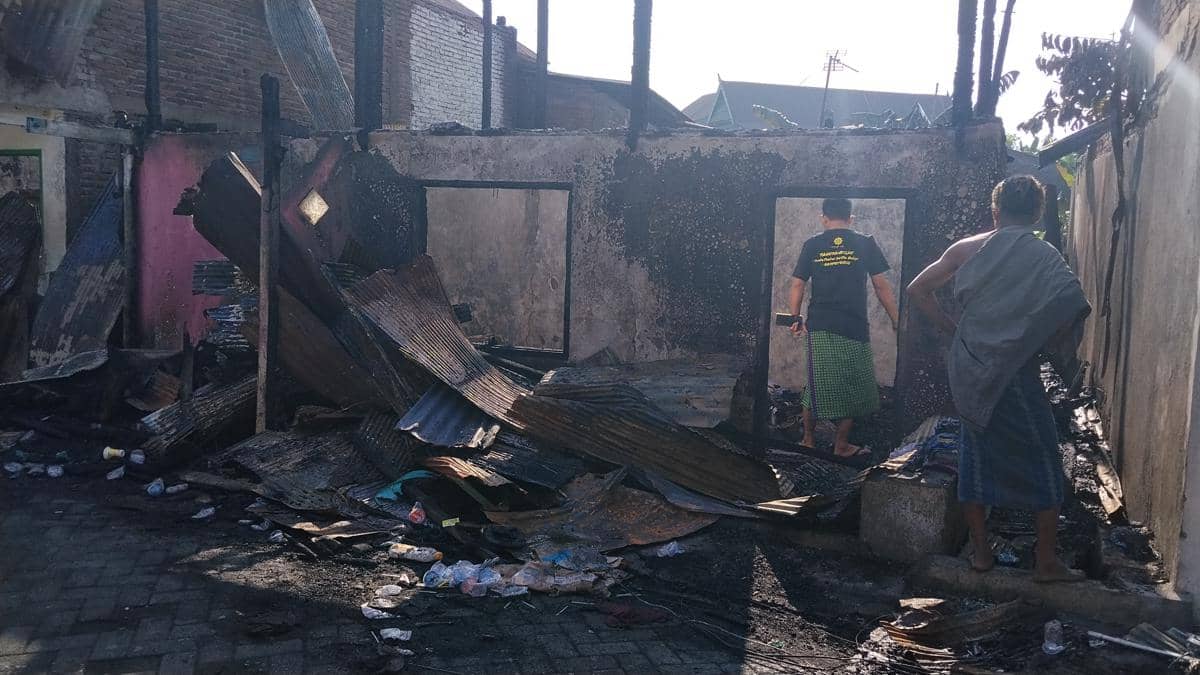 Kebakaran di Batua Makassar, 4 Petak Rumah Semi Permanen Terbakar