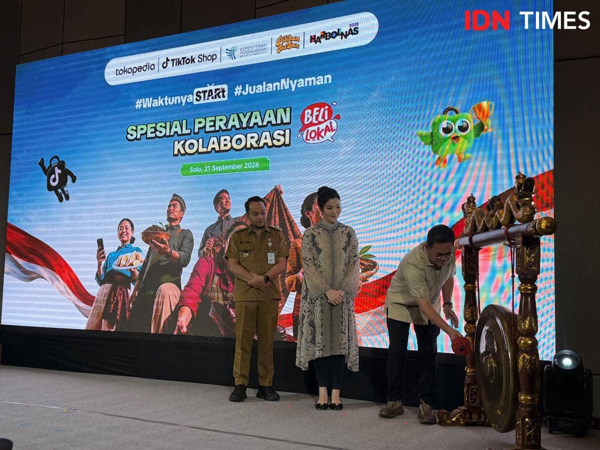 Spesial Perayaan Kolaborasi #BeliLokal Tokopedia & TikTok Shop di Swiss-Belhotel Solo, Jawa Tengah, Senin (21/9/2026).