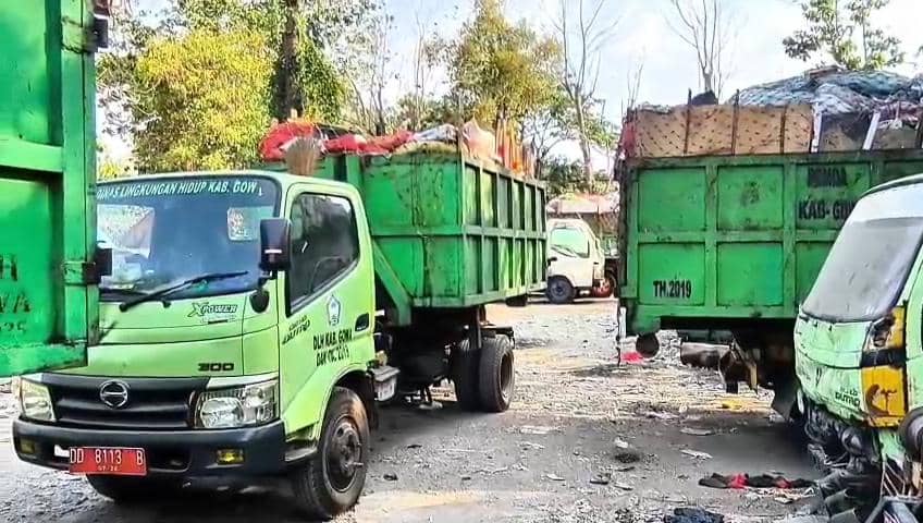 Armada pengangkut sampah di Kabupaten Gowa berhenti beroperasi/Dok. Istimewa