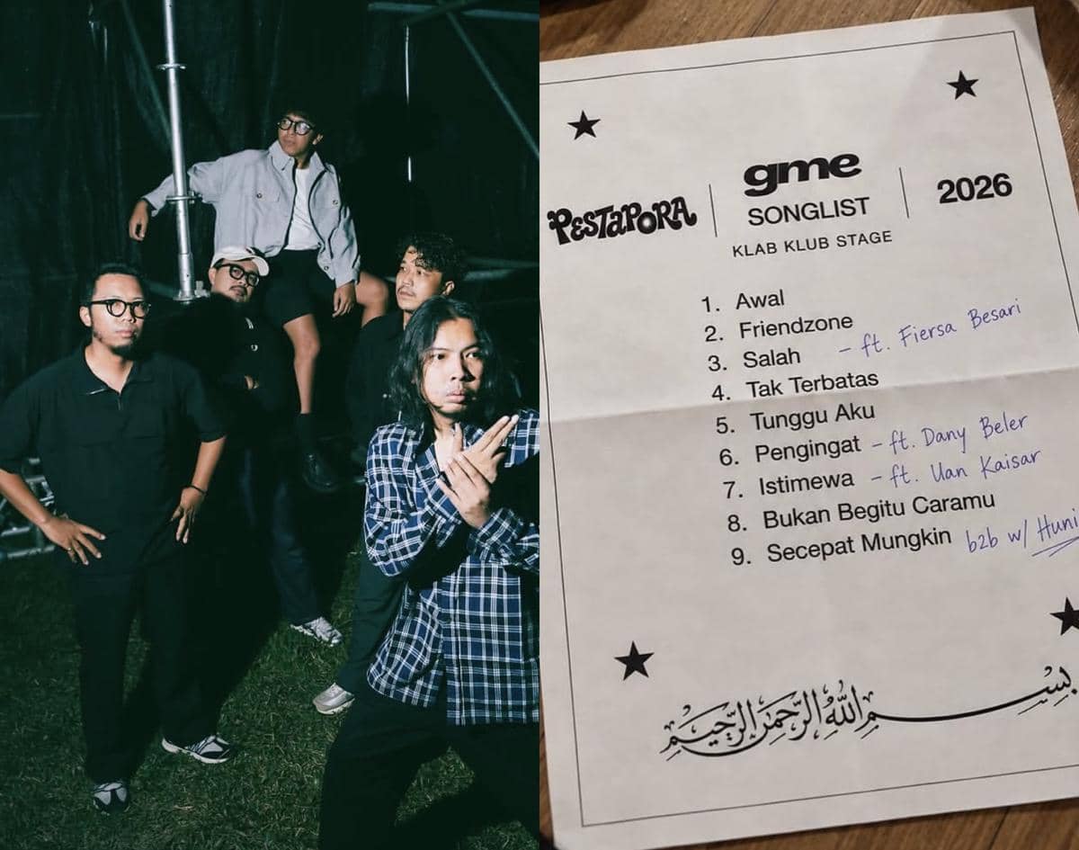 Bocoran Setlist GME di Klab Klub Stage Pestapora 2026, Ada Feat. Uan
