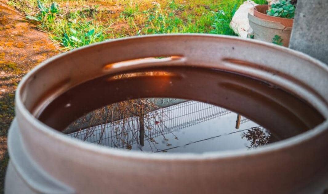 Wadah cuci piring berbahan plastik berwarna putih dengan desain sederhana untuk menampung air dan peralatan makan kotor.